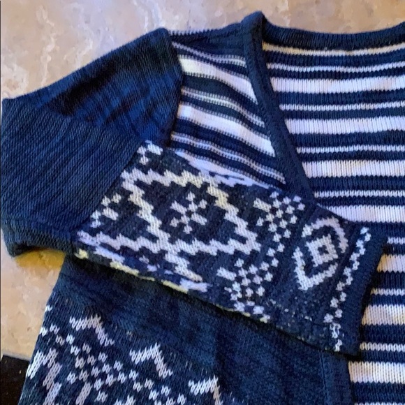 Boho gypsy festival vintage denim/white fringe hem - Picture 7 of 8